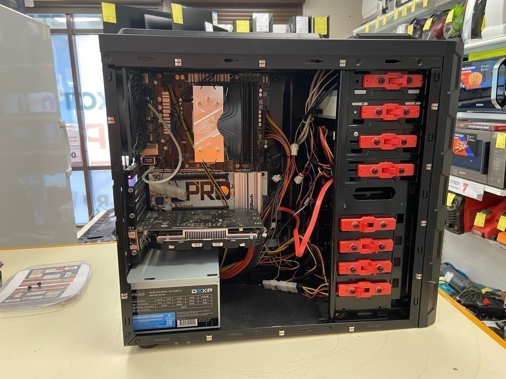 Системный блок DNS; Ryzen 5 1600, GeForce GTX 1050 Ti, 16 Гб, 750 Гб, Нет
