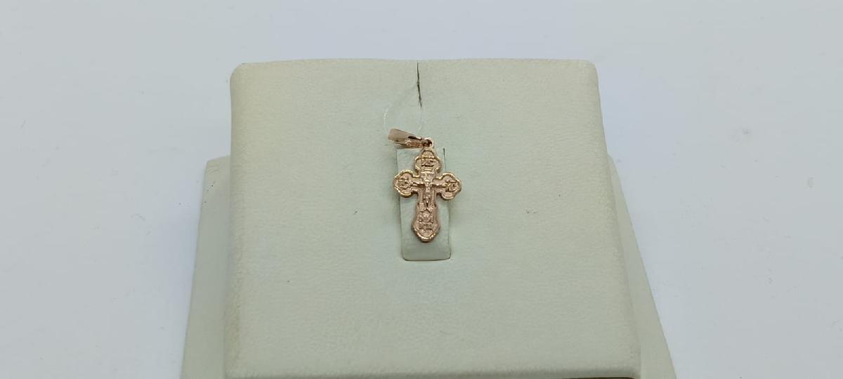 ПОДВЕСКА КРЕСТ без камня (Au 585)