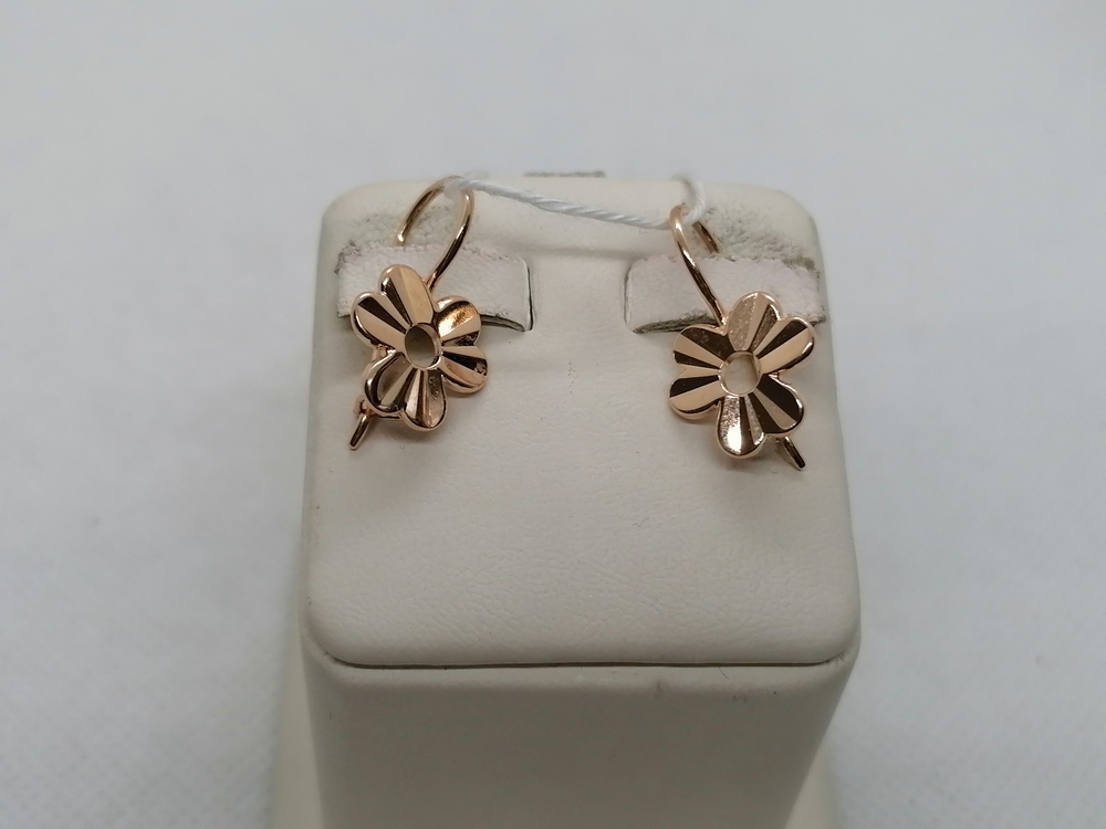 СБКМ583 СЕРЬГИ БЕЗ КАМНЯ (Au 583)