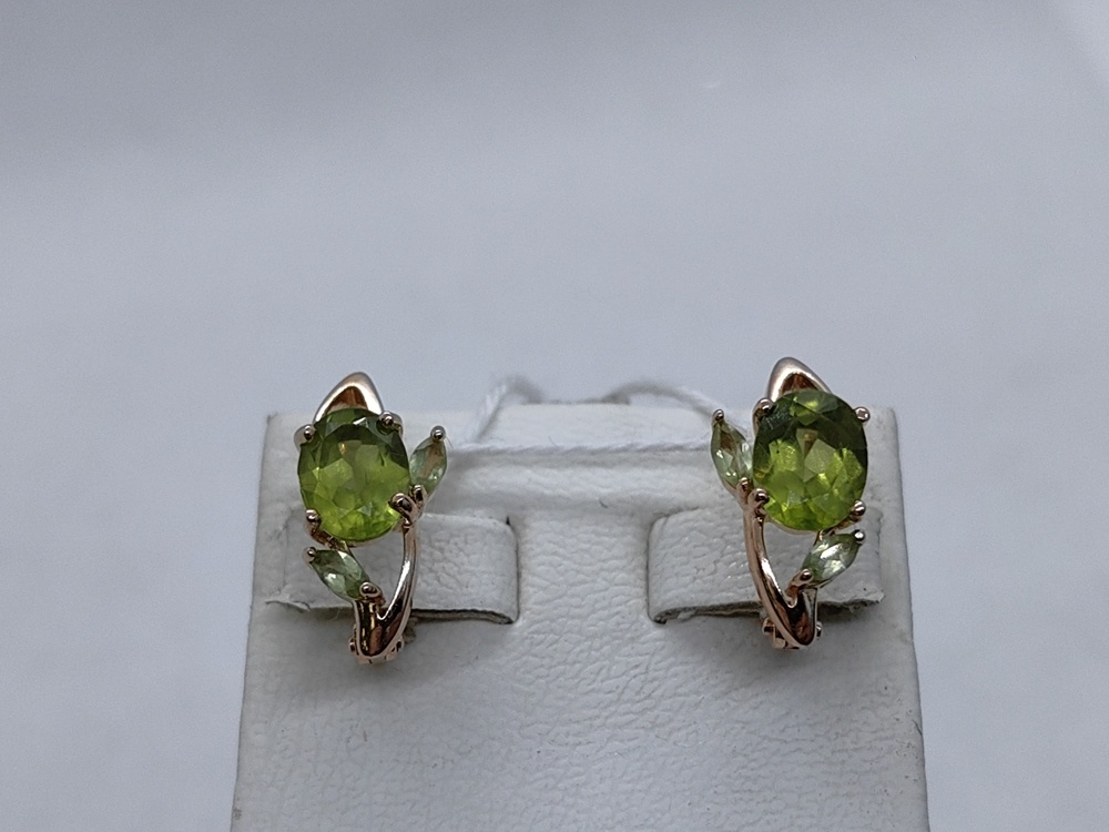 СКМИ585 СЕРЬГИ С КАМНЯМИ (Au 585)