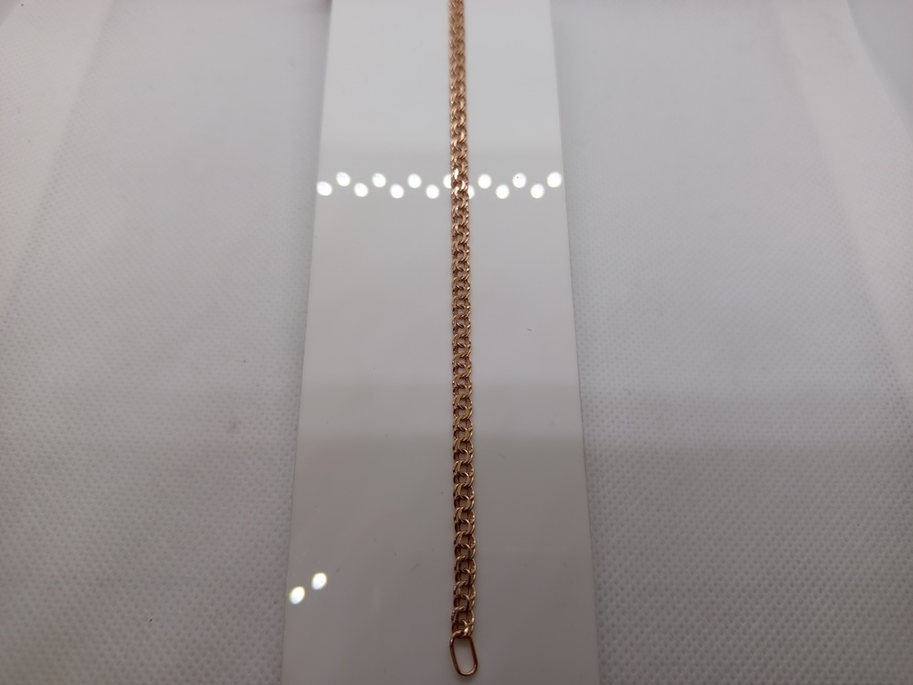 БРАСЛЕТ ПУСТОТЕЛЫЙ Бисмарк (Au 585)