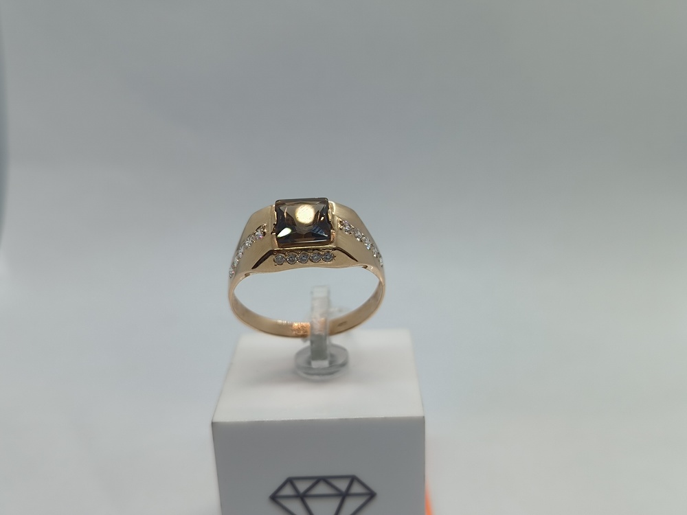 ПЕЧАТКА С КАМНЯМИ (Au 585)