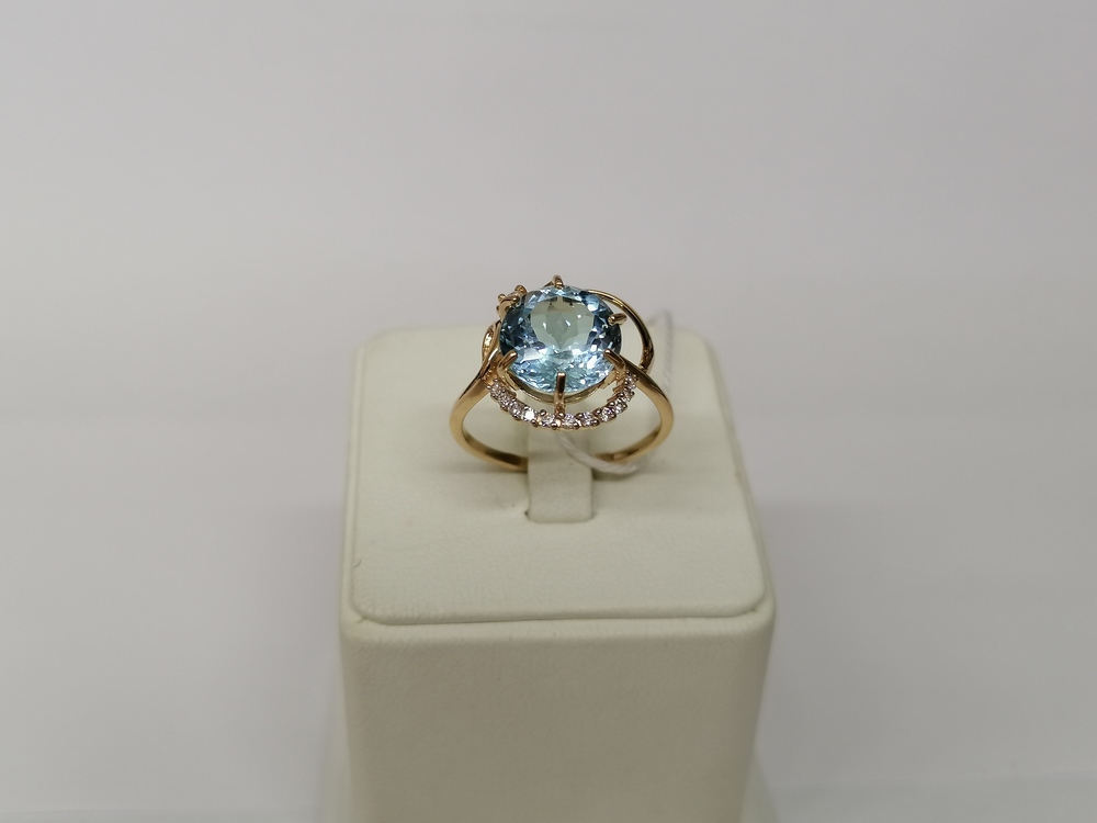 КОЛКМИ585 КОЛЬЦО С КАМНЯМИ (Au 585)