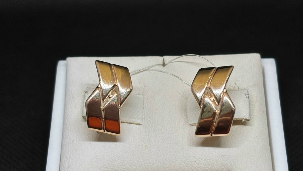 СЕРЬГИ БЕЗ КАМНЯ (Au 585)