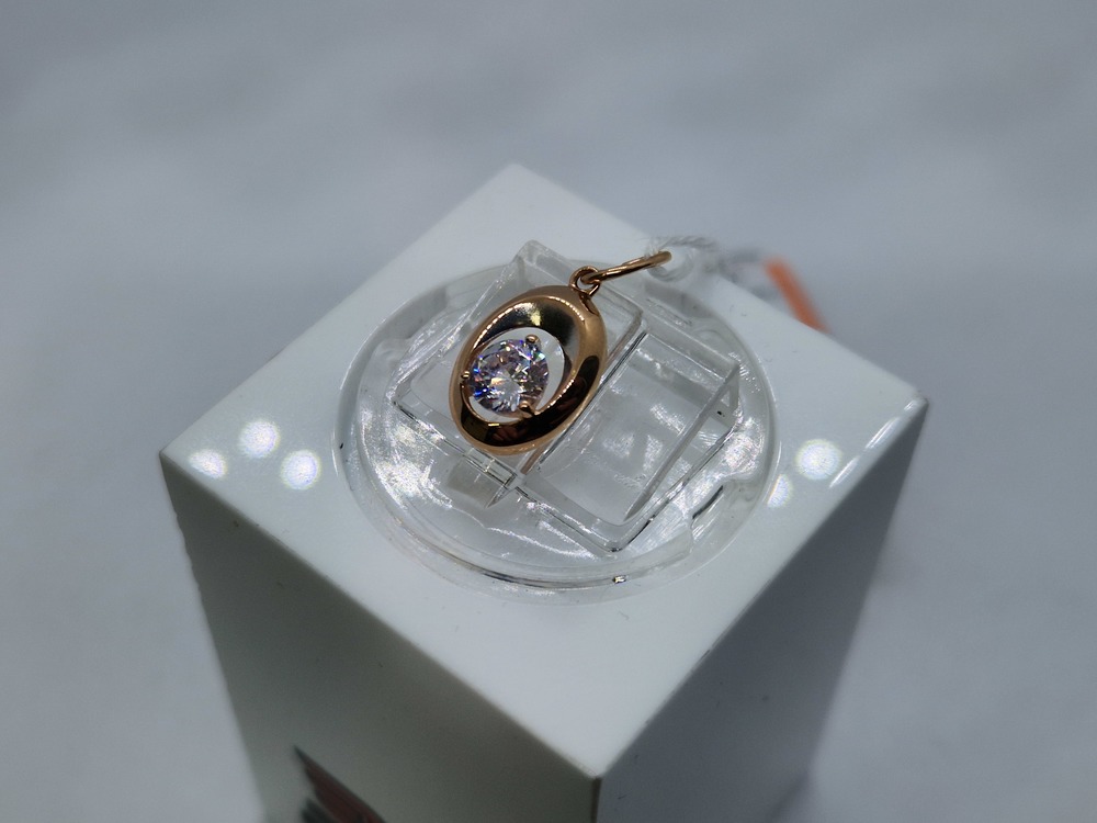 ПОДКМ585 ПОДВЕСКА С КАМНЕМ (Au 585)