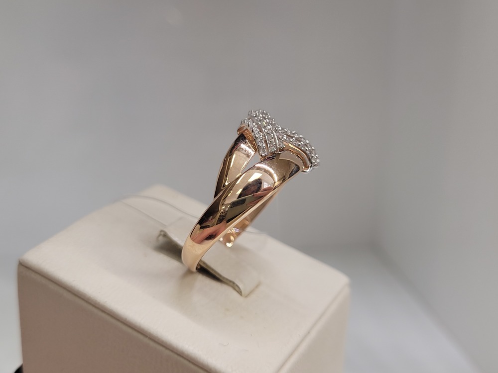 КОЛЬЦО С КАМНЯМИ (Au 585)