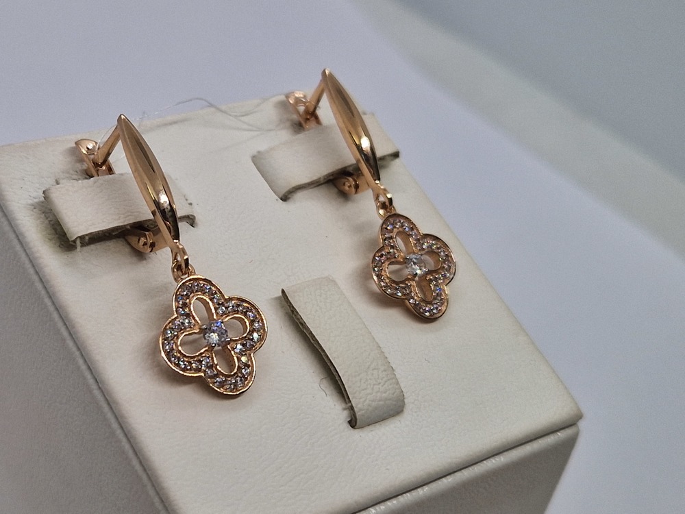 СЕРЬГИ С КАМНЯМИ (Au 585)