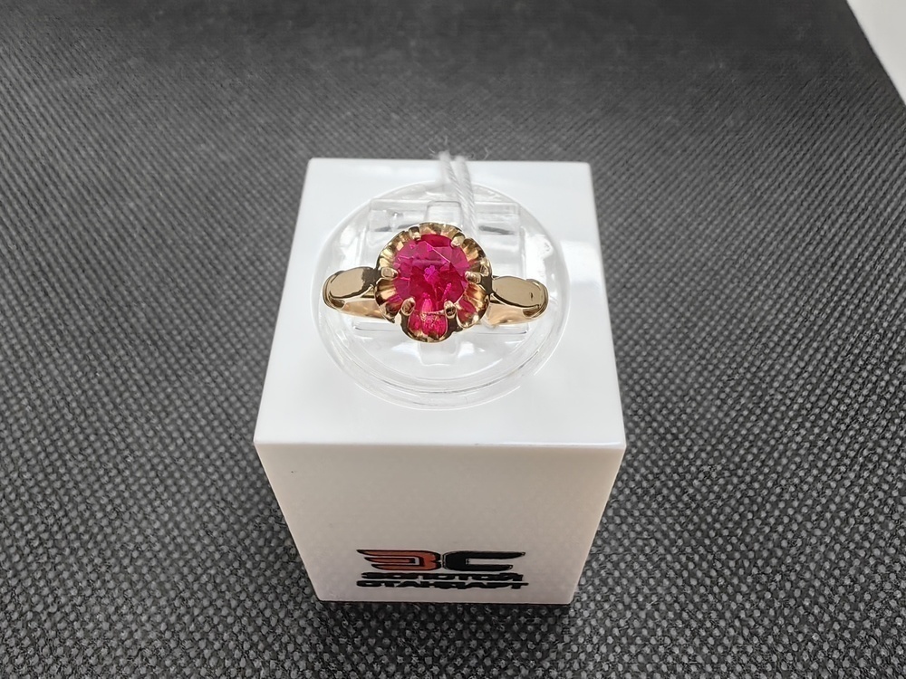 КОЛКМ583 КОЛЬЦО С КАМНЕМ (Au 583)