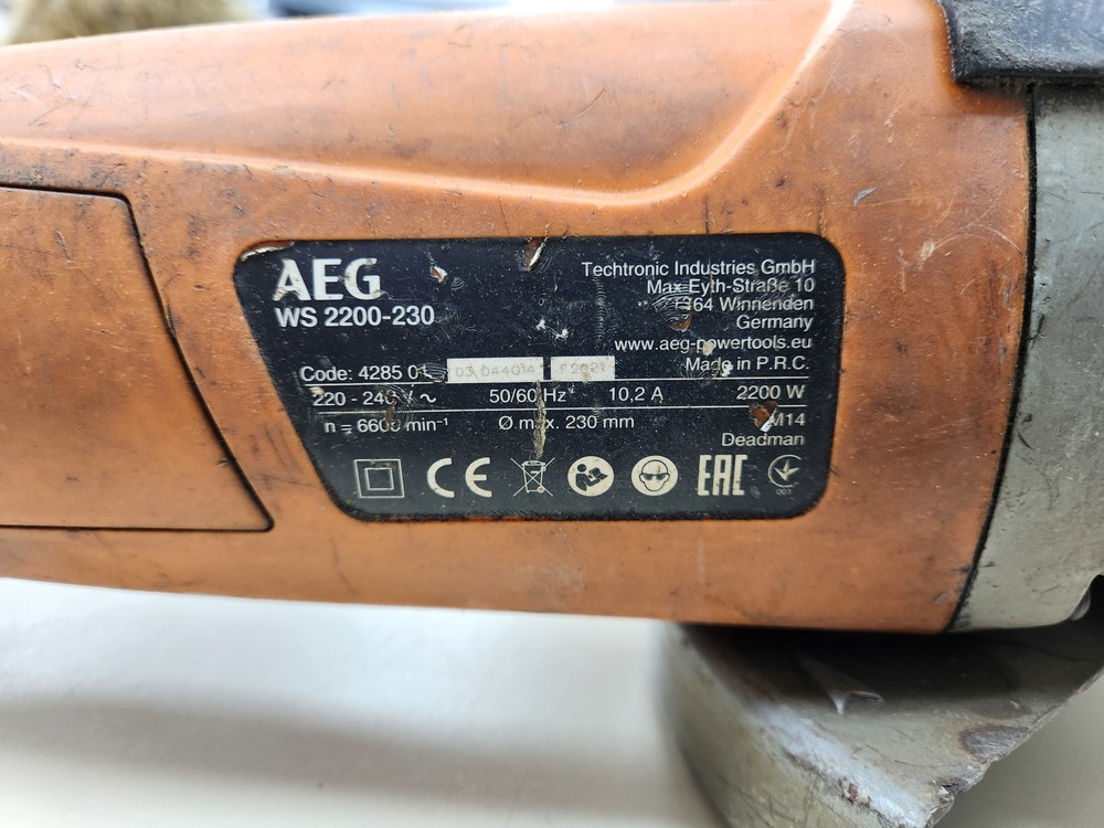 Угловая шлифмашина AEG WS2200-230