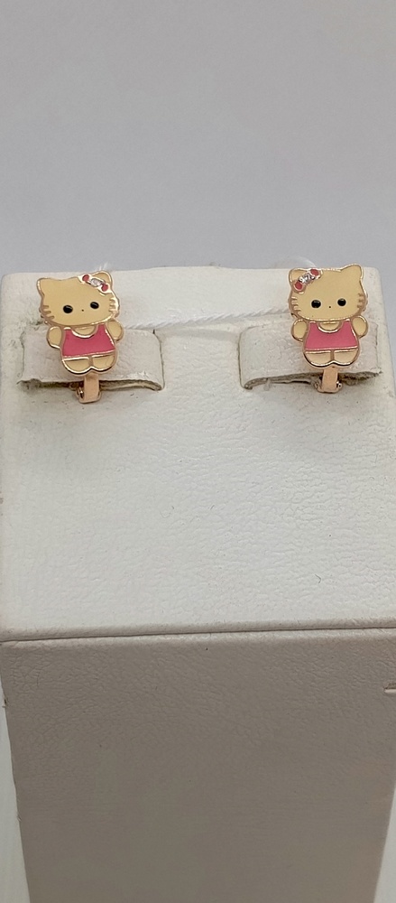 СКМИ585 СЕРЬГИ С КАМНЯМИ (Au 585)