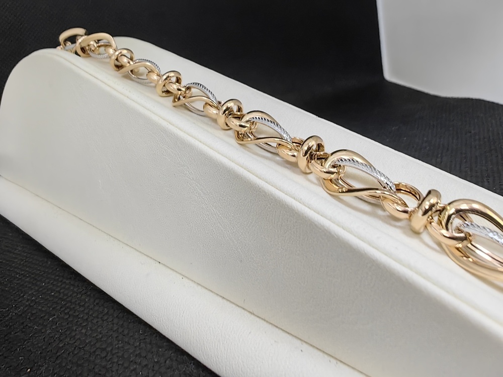 Т-26002 БРАСЛЕТ ФАНТАЗИЯ без камня (Au 585)