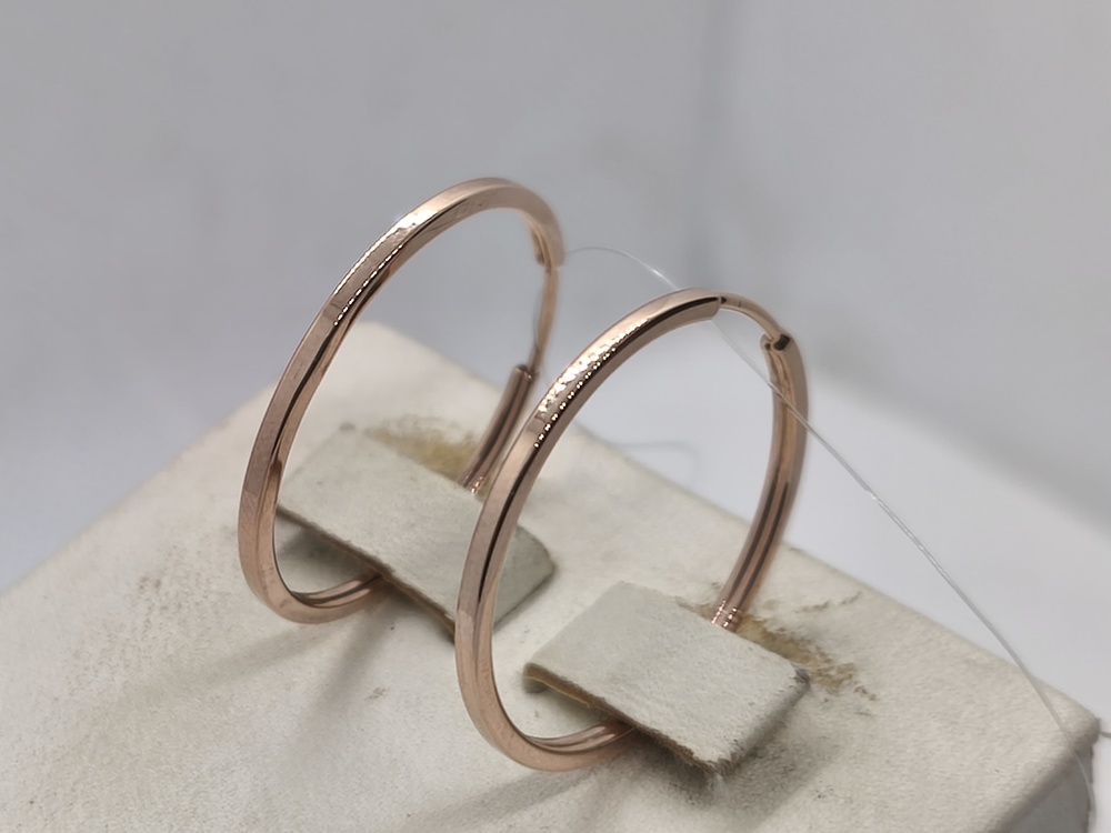 СЕРЬГИ КОНГО без камня (Au 585)