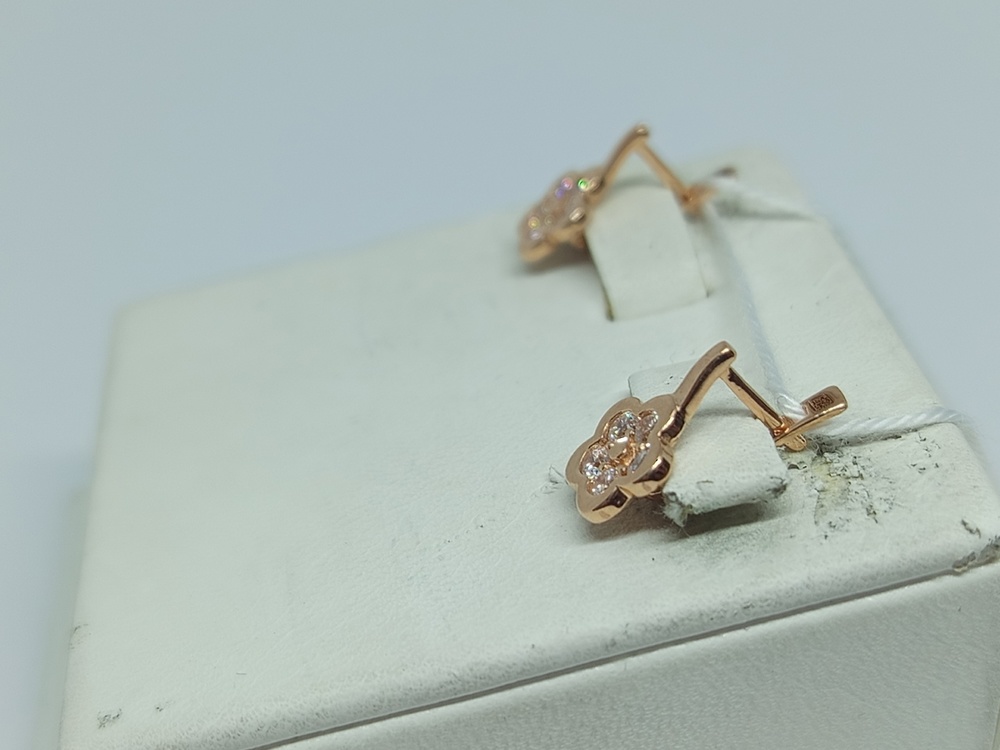 СКМИ585 СЕРЬГИ С КАМНЯМИ (Au 585)