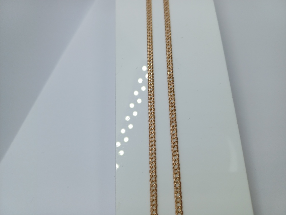 ЦЕПЬ ПОЛНОВЕСНАЯ Ромб двойной (Au 585)