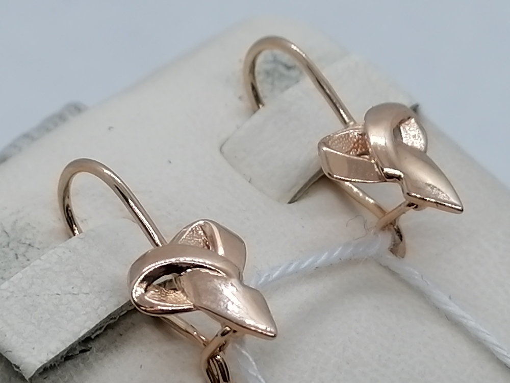 СЕРЬГИ БЕЗ КАМНЯ (Au 585)