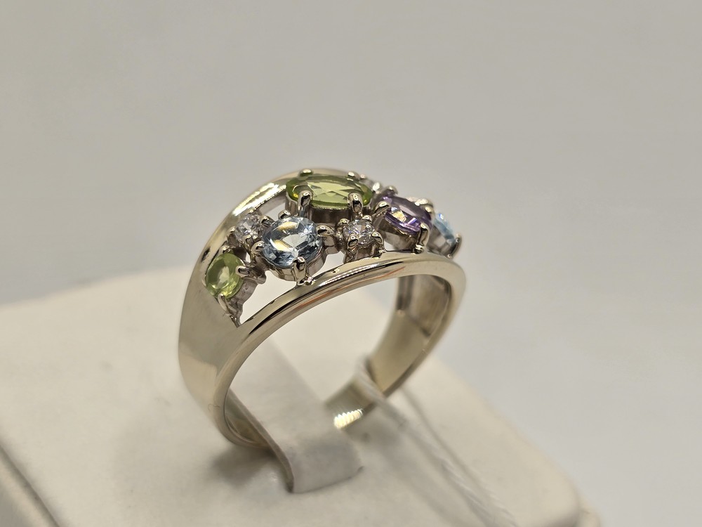 КОЛКМИ585 КОЛЬЦО С КАМНЯМИ (Au 585)