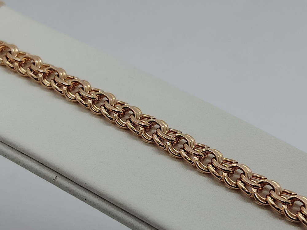 БЛБ585 БРАСЛЕТ ПОЛНОВЕСНЫЙ Бисмарк (Au 585)