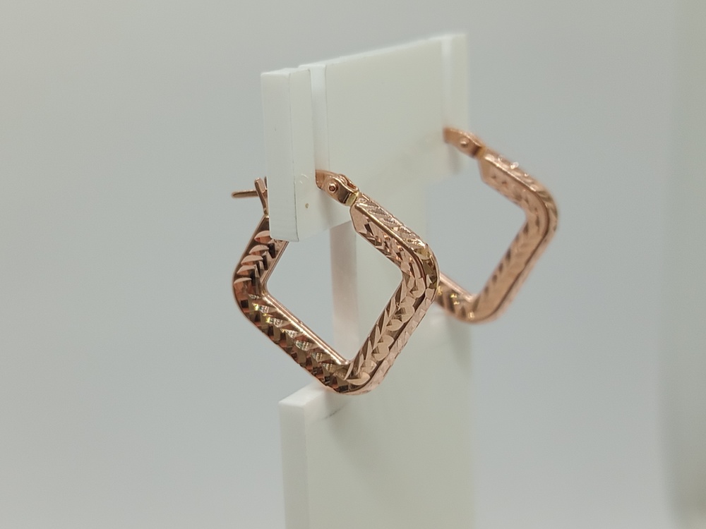 СЕРЬГИ БЕЗ КАМНЯ (Au 585)