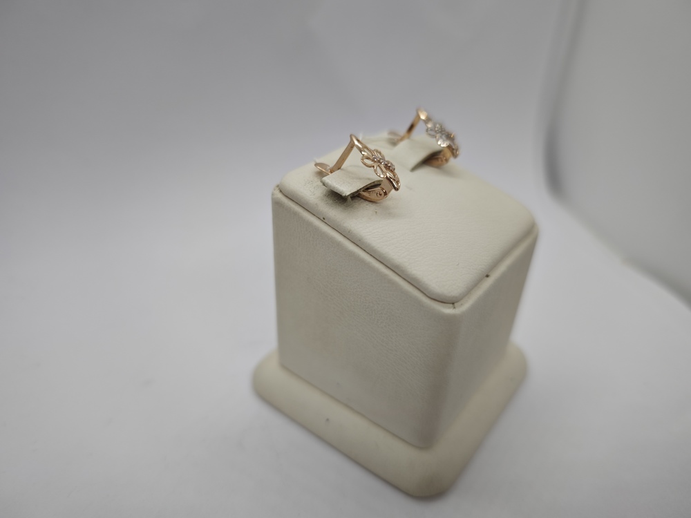 СКМИ585 СЕРЬГИ С КАМНЯМИ (Au 585)