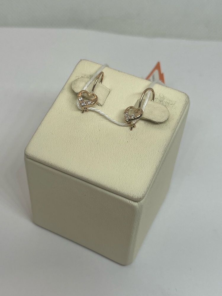 СКМИ585 СЕРЬГИ С КАМНЯМИ (Au 585)