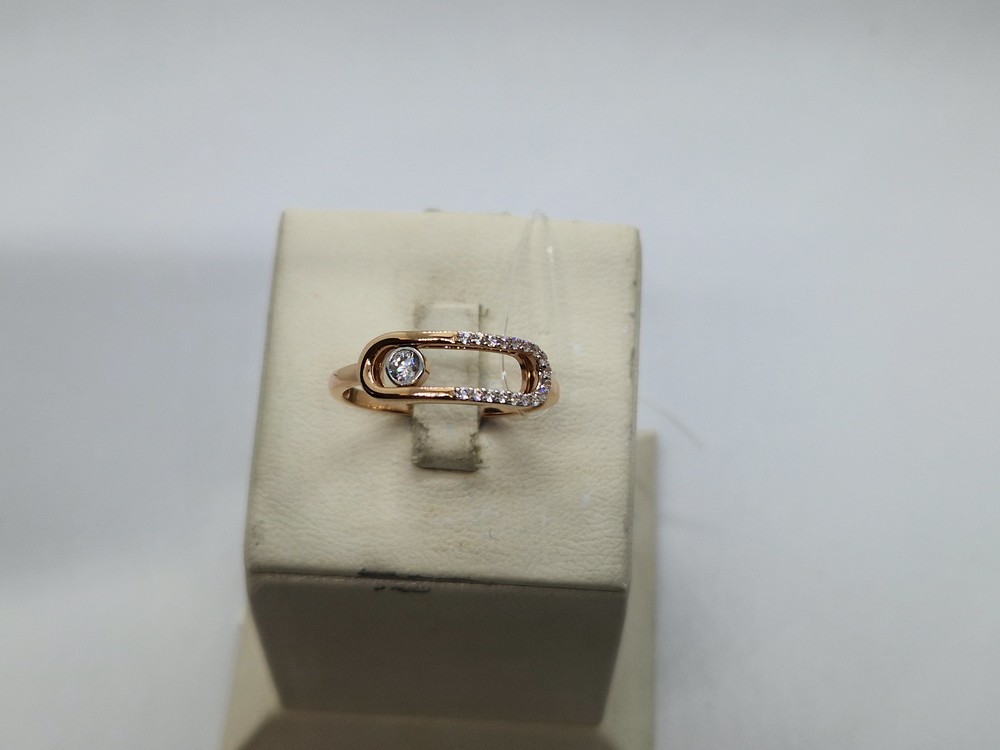 КОЛЬЦО С КАМНЯМИ (Au 585)