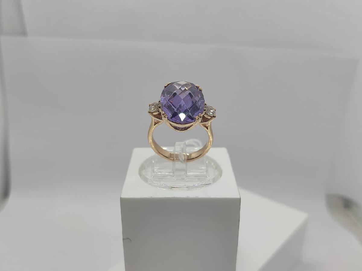 КОЛКМИ585 КОЛЬЦО С КАМНЯМИ (Au 585)