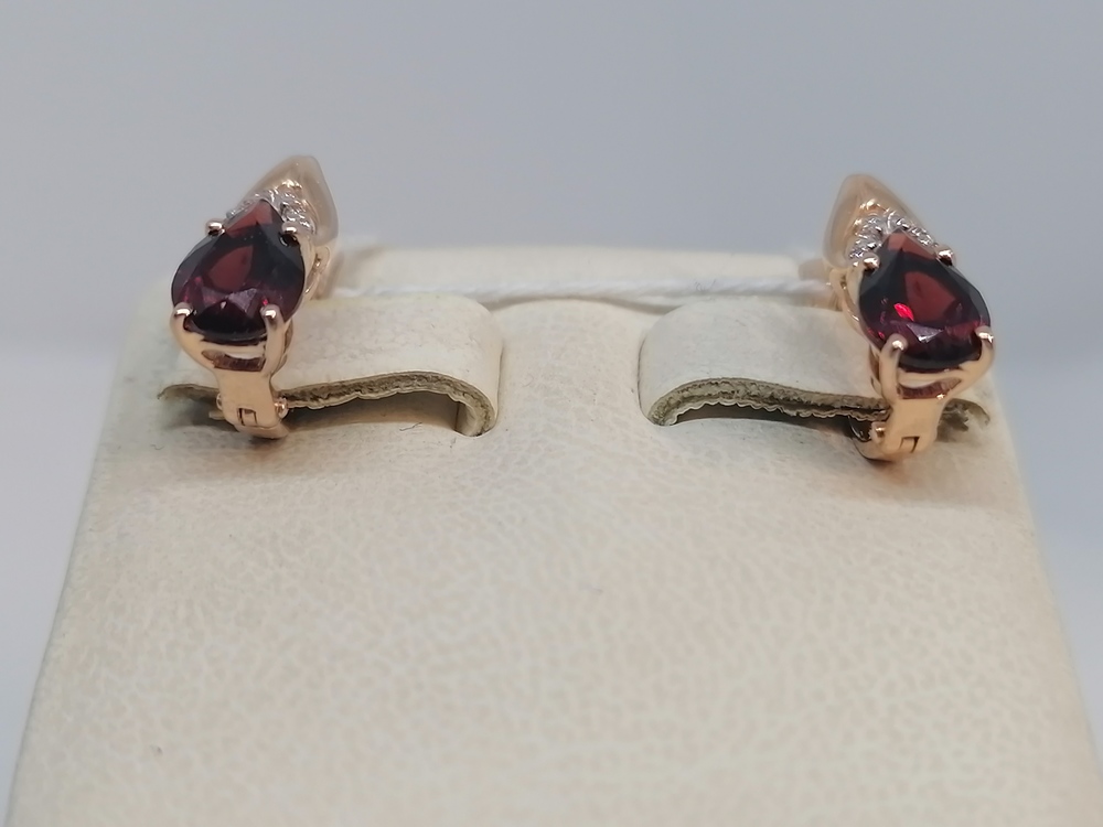 СКМИ585 СЕРЬГИ С КАМНЯМИ (Au 585)
