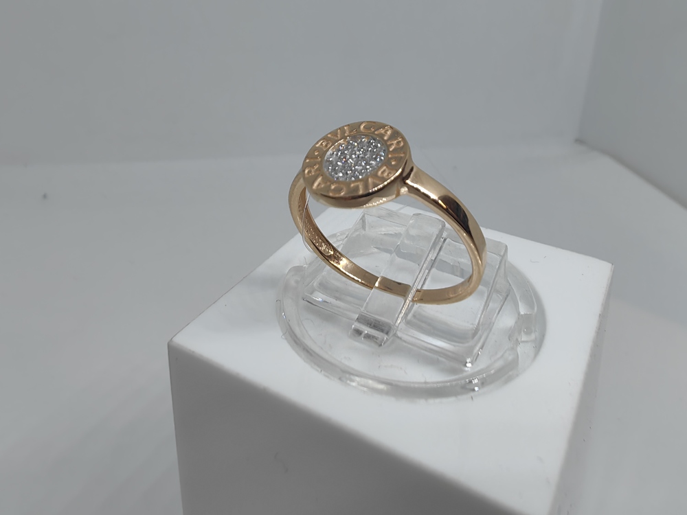 КОЛЬЦО С КАМНЯМИ (Au 585)