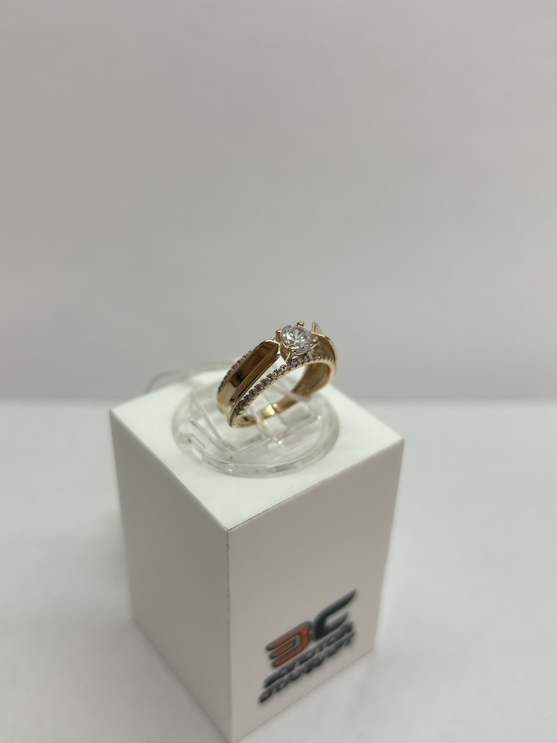 КОЛКМИ585 КОЛЬЦО С КАМНЯМИ (Au 585)