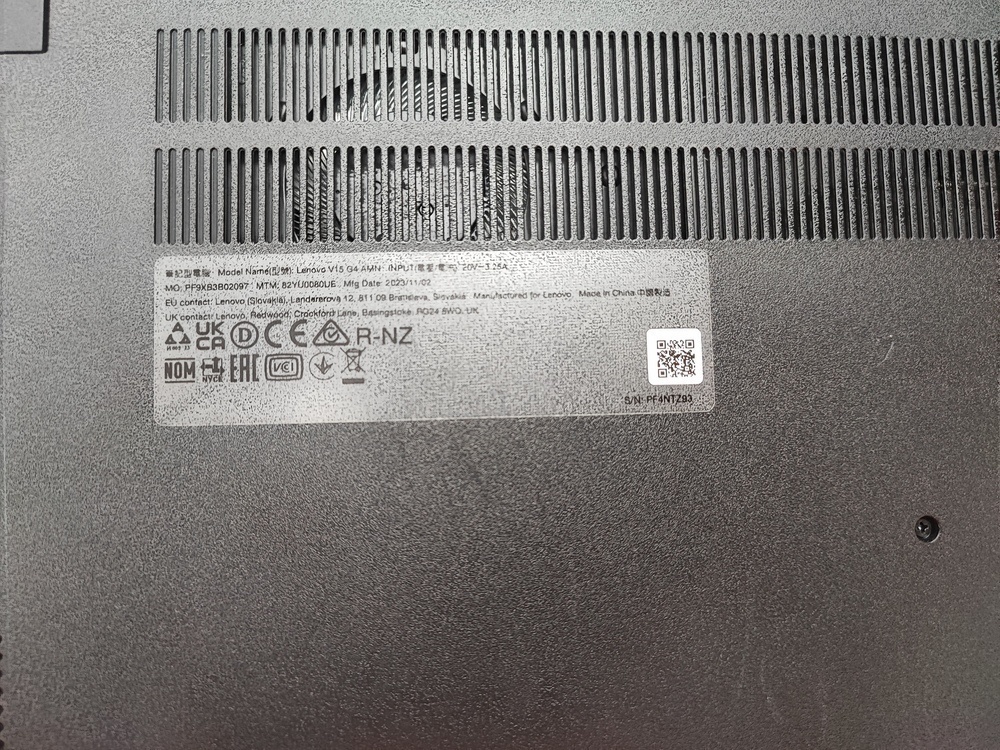 Ноутбук Lenovo; Ryzen 3 7320, Radeon 610M, 8 Гб, 250 Гб, Нет