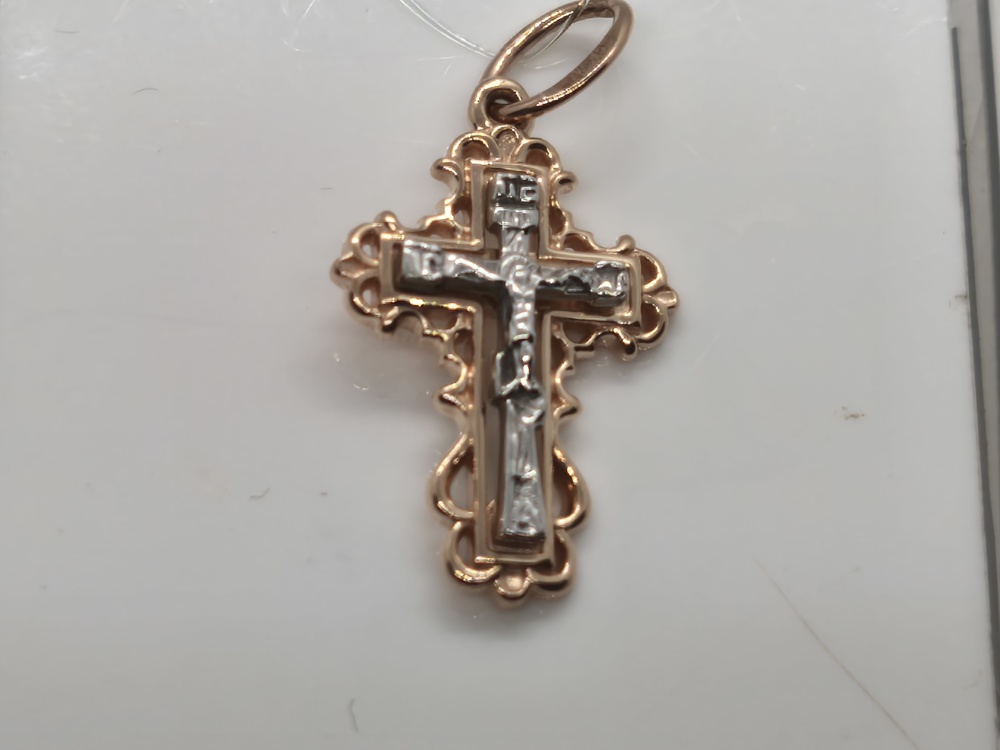 ПОДВЕСКА КРЕСТ (Au 585)