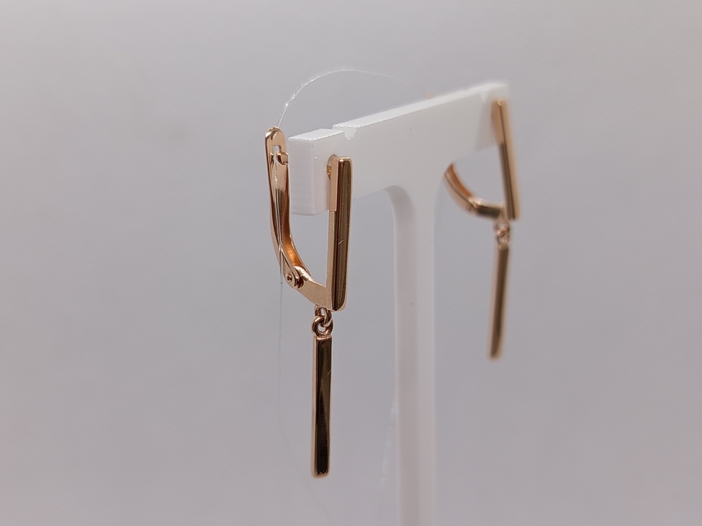 СЕРЬГИ БЕЗ КАМНЯ (Au 585)