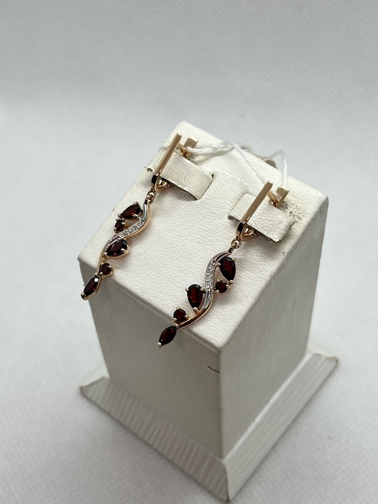 СЕРЬГИ С КАМНЯМИ (Au 585)