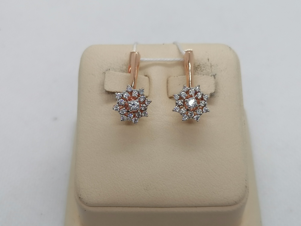 СЕРЬГИ С КАМНЯМИ (Au 585)