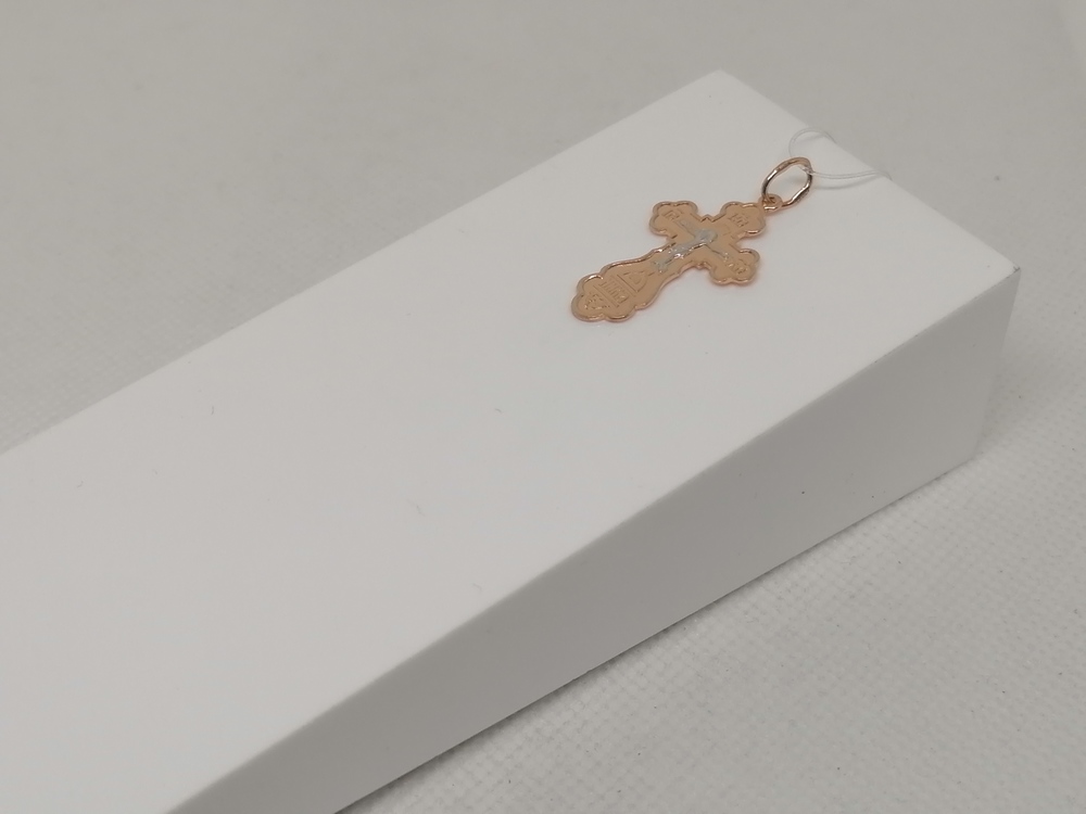 ПОДВЕСКА КРЕСТ без камня (Au 585)