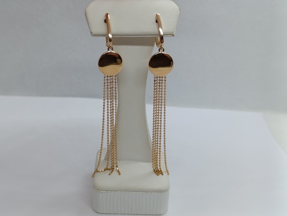 СЕРЬГИ БЕЗ КАМНЯ (Au 585)