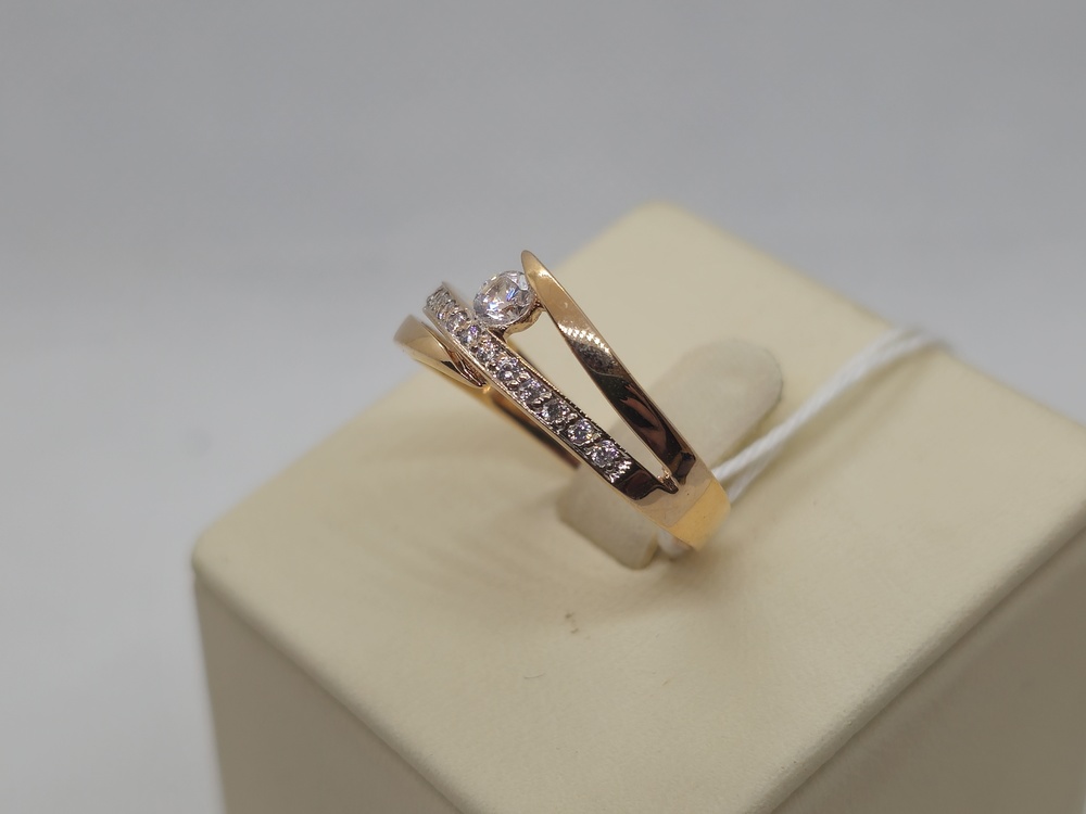 КОЛКМИ585 КОЛЬЦО С КАМНЯМИ (Au 585)