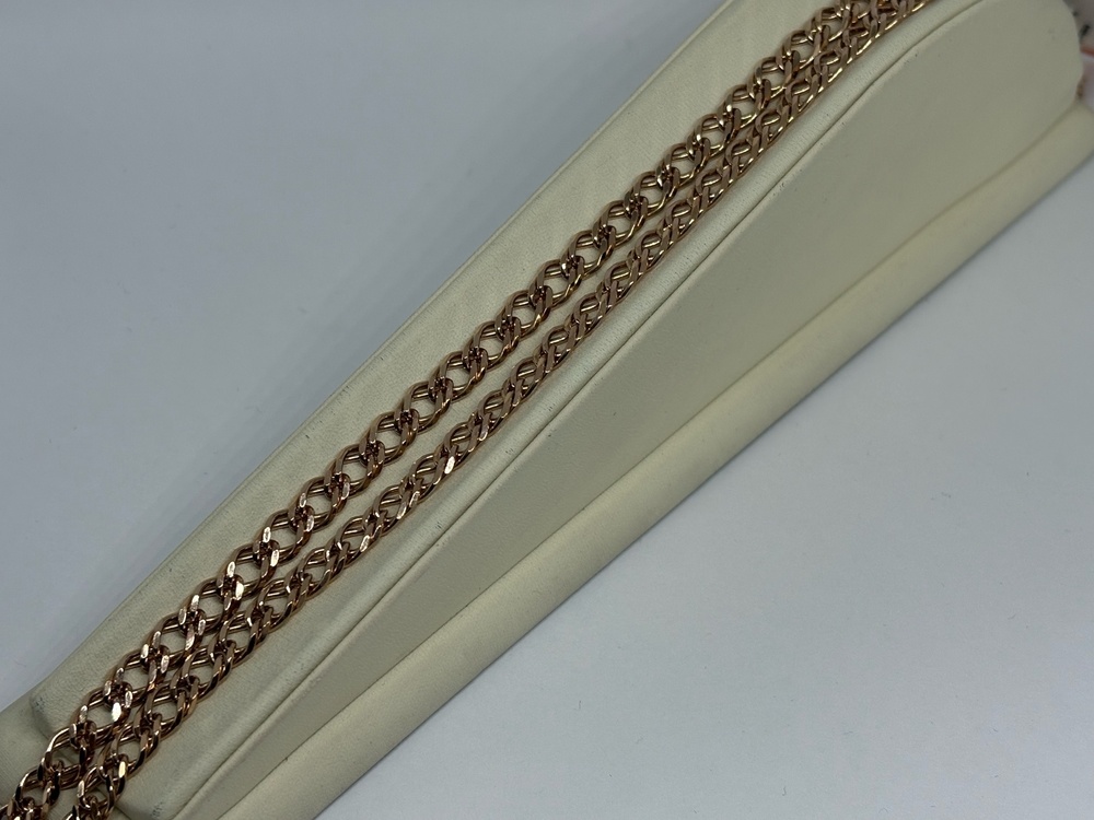 ЦЕПЬ ПОЛНОВЕСНАЯ Ромб двойной (Au 585)