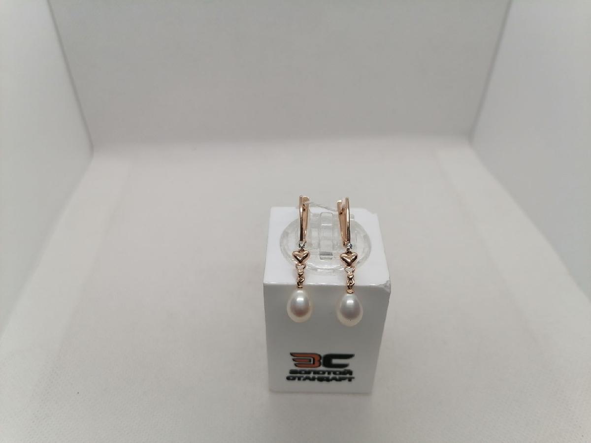 СКМИ585 СЕРЬГИ С КАМНЯМИ (Au 585)