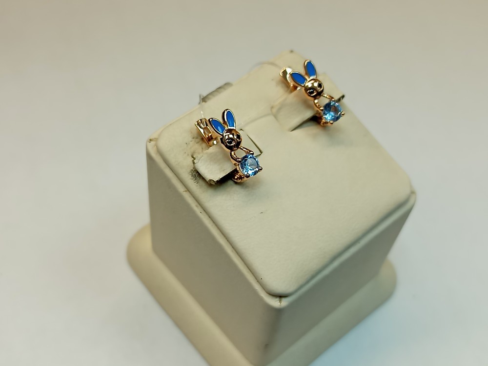 СЕРЬГИ С КАМНЯМИ (Au 585)