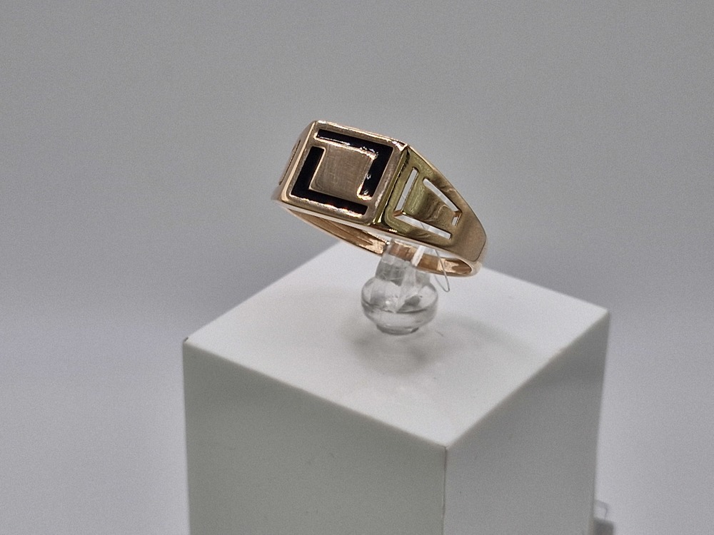 КОЛЬЦО ПЕЧАТКА Эмаль (Au 585)