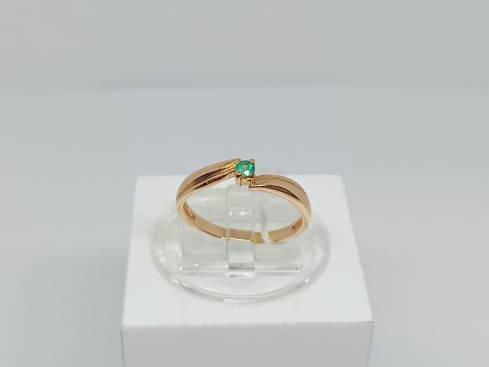 КОЛКМ585 КОЛЬЦО С КАМНЕМ (Au 585)