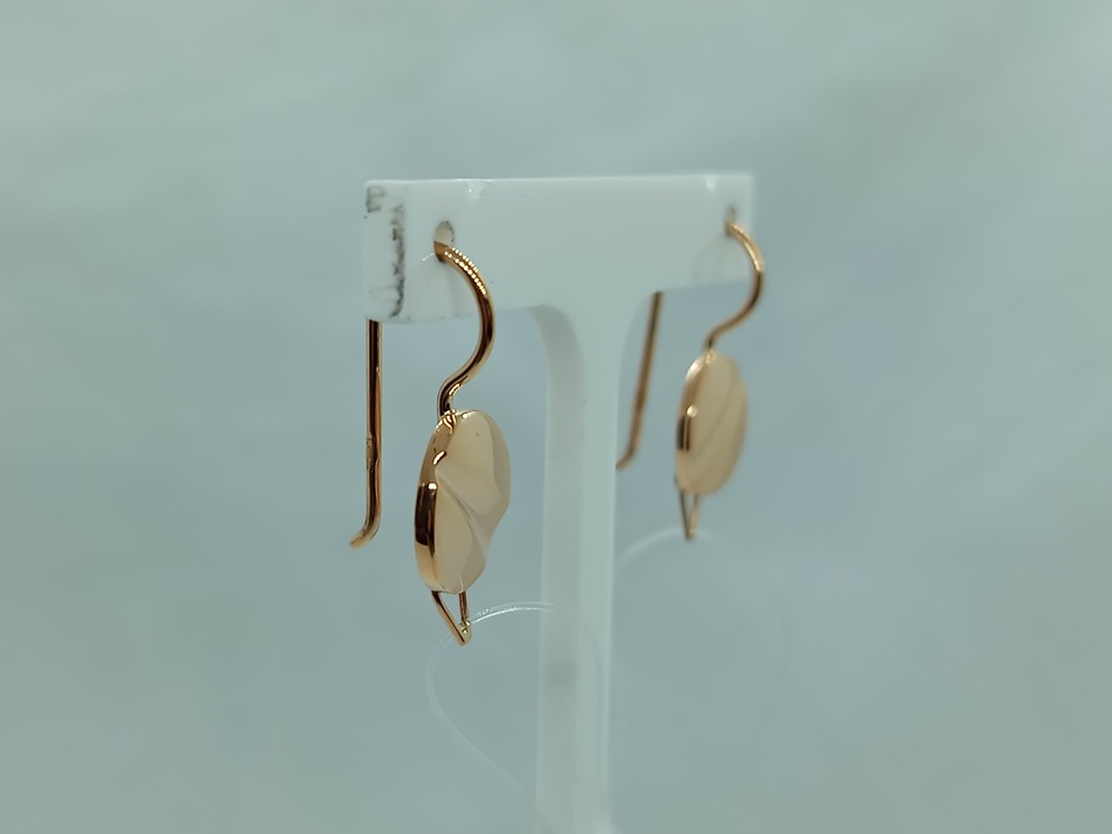 СЕРЬГИ ПЕТЕЛЬКА без камня (Au 585)