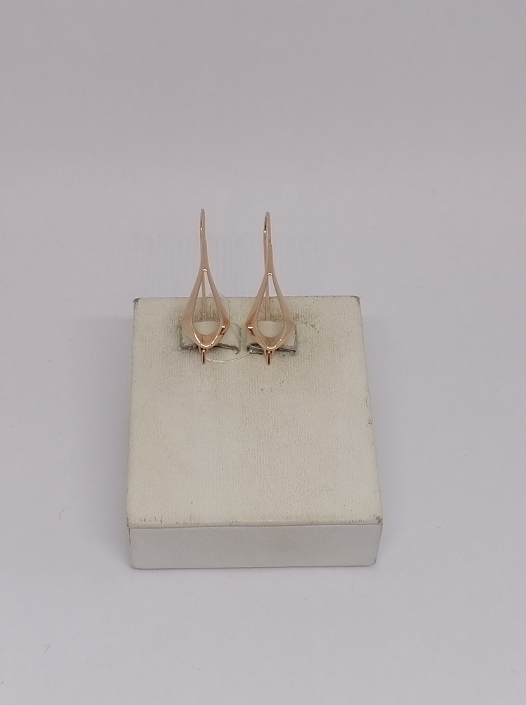 СЕРЬГИ ПЕТЕЛЬКА без камня (Au 585)