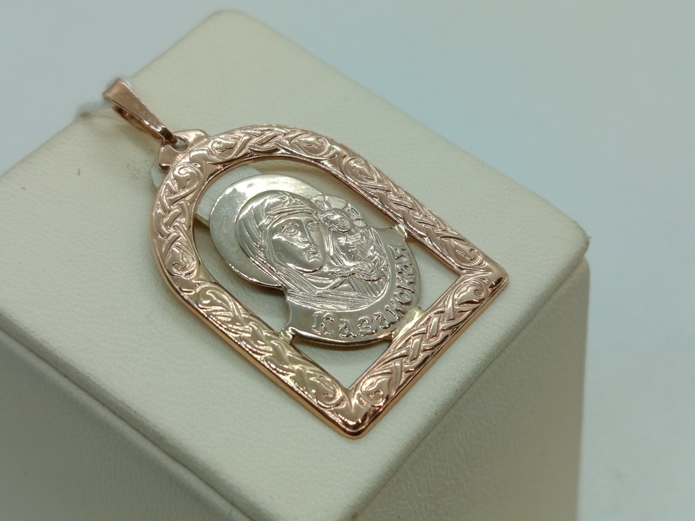 ПОДИБК585 ПОДВЕСКА ИКОНА БЕЗ КАМНЯ (Au 585)