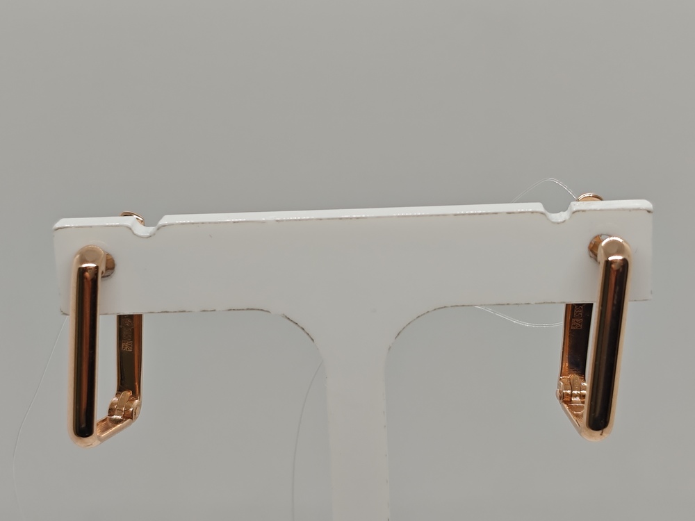 СЕРЬГИ БЕЗ КАМНЯ (Au 585)