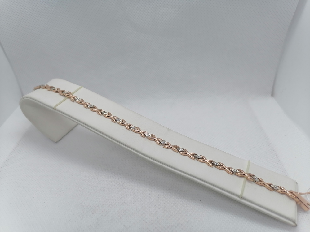 Б585 БРАСЛЕТ С КАМНЯМИ (Au 585)