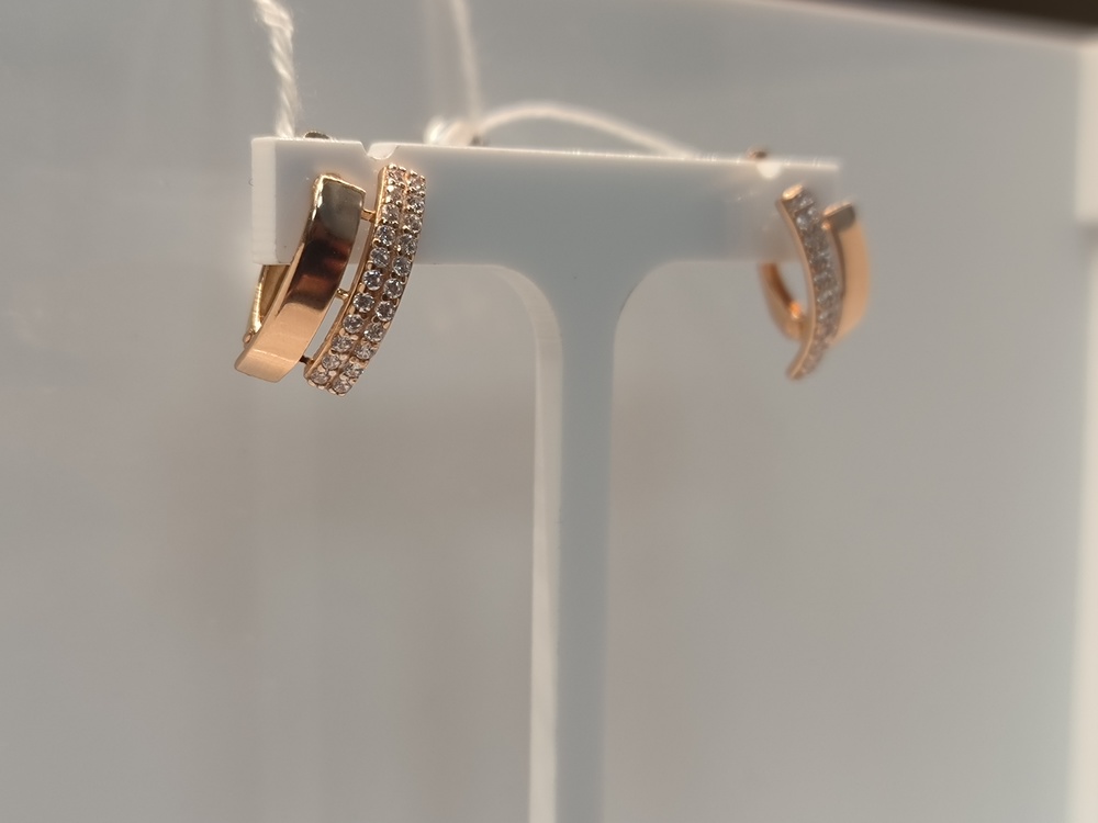 СКМИ585 СЕРЬГИ С КАМНЯМИ (Au 585)