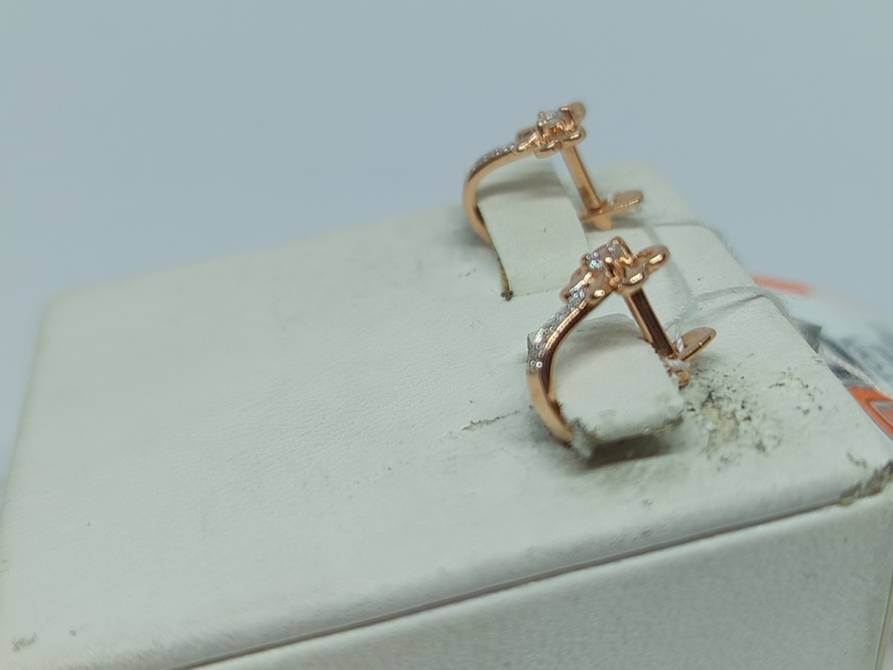 СКМИ585 СЕРЬГИ С КАМНЯМИ (Au 585)