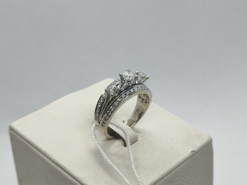 КОЛЬЦО БРИЛЛИАНТ Au 750